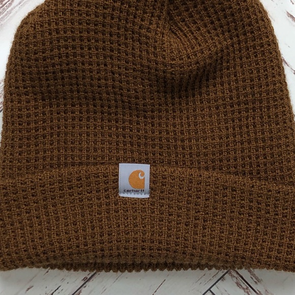 Woodside Carhartt Brown Acrylic Waffle 